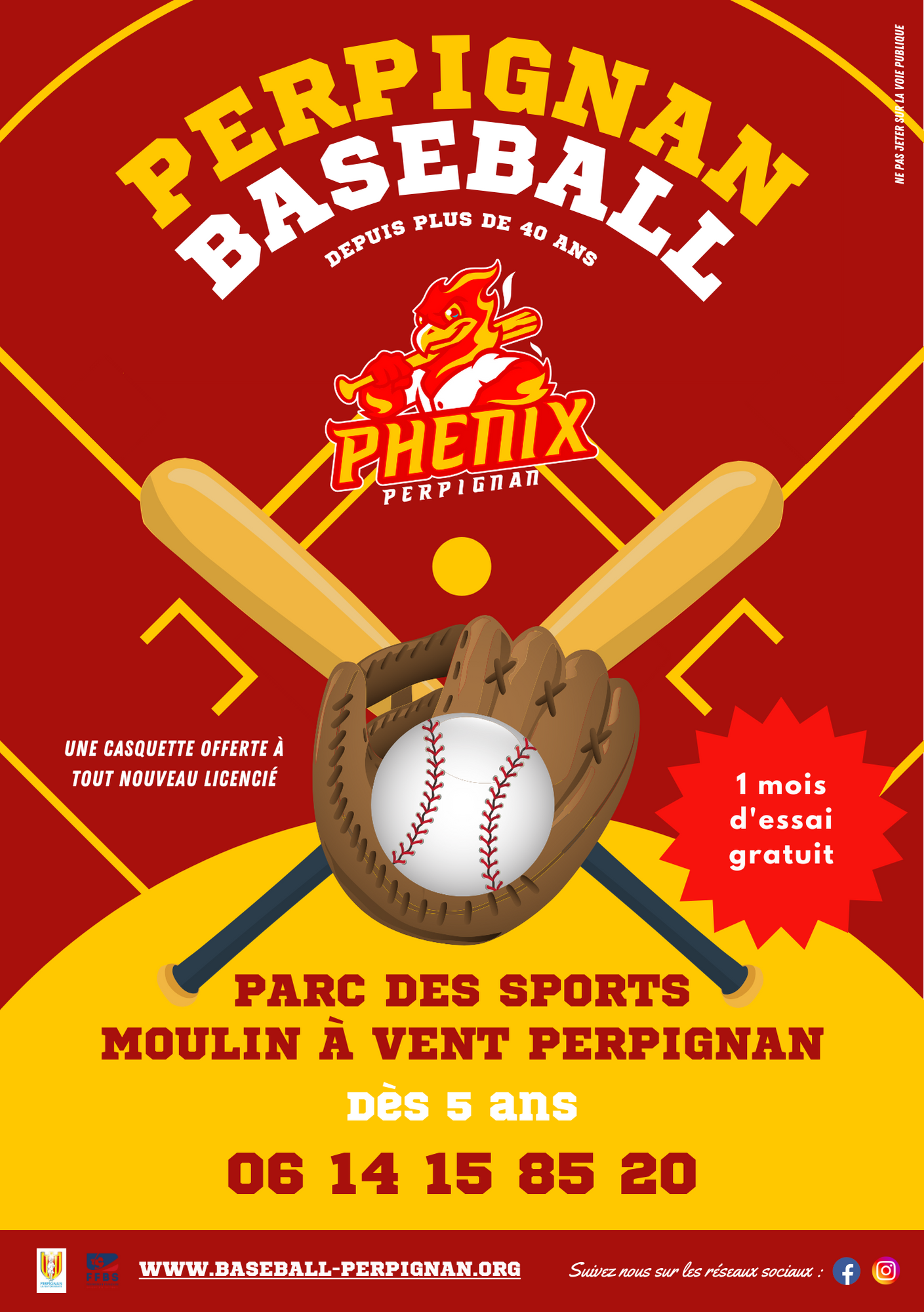 flyer phenix baseball softball club perpignan